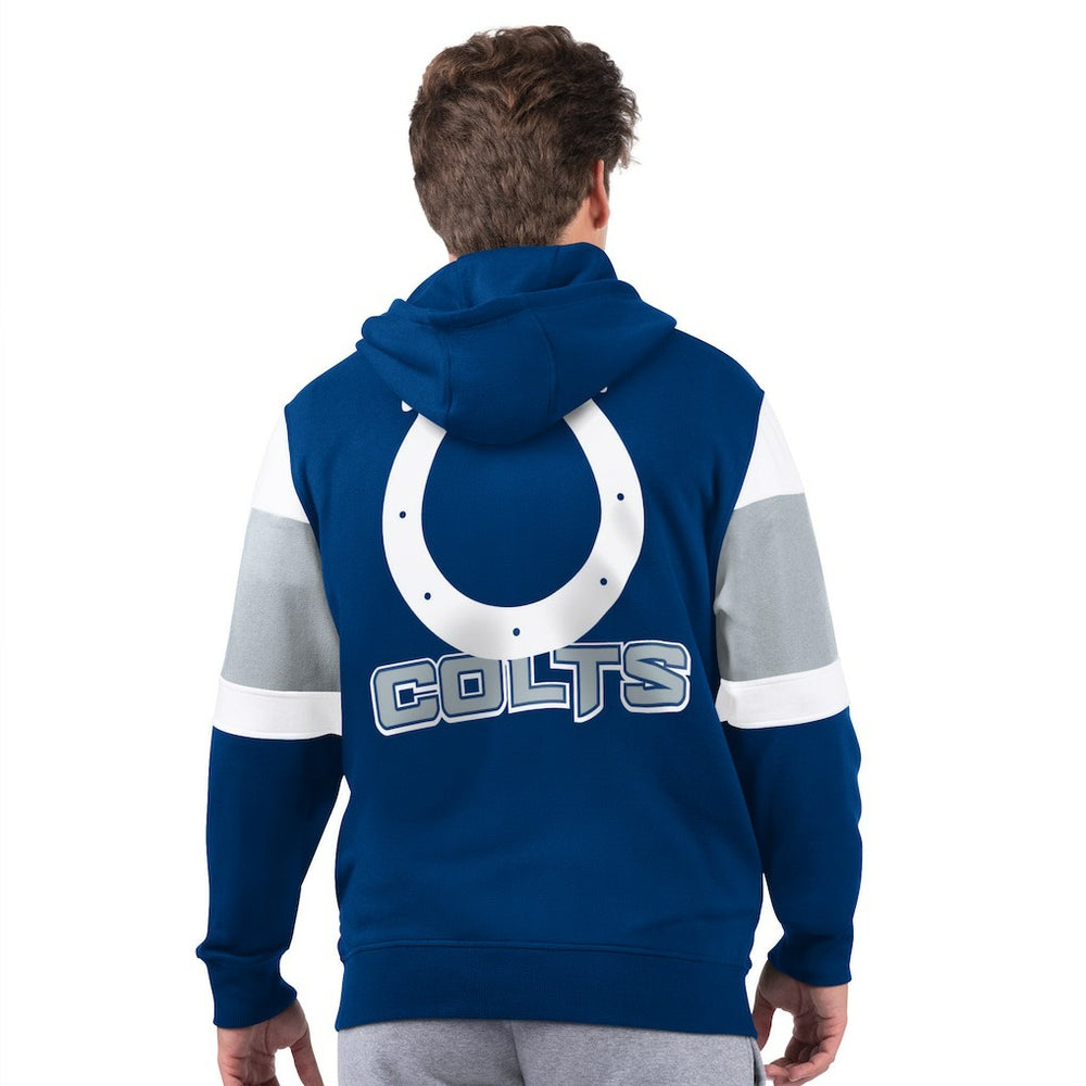 Indianapolis Colts Starter Extreme Full-Zip Hoodie - Royal Hoodies