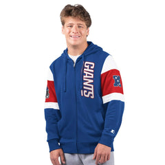 New York Giants Starter Extreme Full-Zip Hoodie - Royal Hoodies