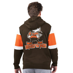 Cleveland Browns Starter Extreme Vintage Logo Full-Zip Hoodie - Brown Hoodies