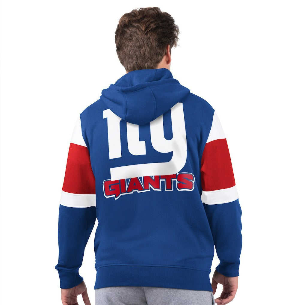 New York Giants Starter Extreme Vintage Logo Full-Zip Hoodie - Royal Hoodies