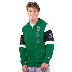 Philadelphia Eagles Starter Extreme Vintage Logo Full-Zip Hoodie - Kelly Green Hoodies