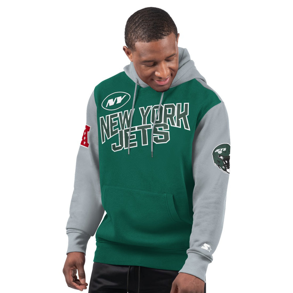 New York Jets Starter Extreme Pullover Hoodie - Green Hoodies