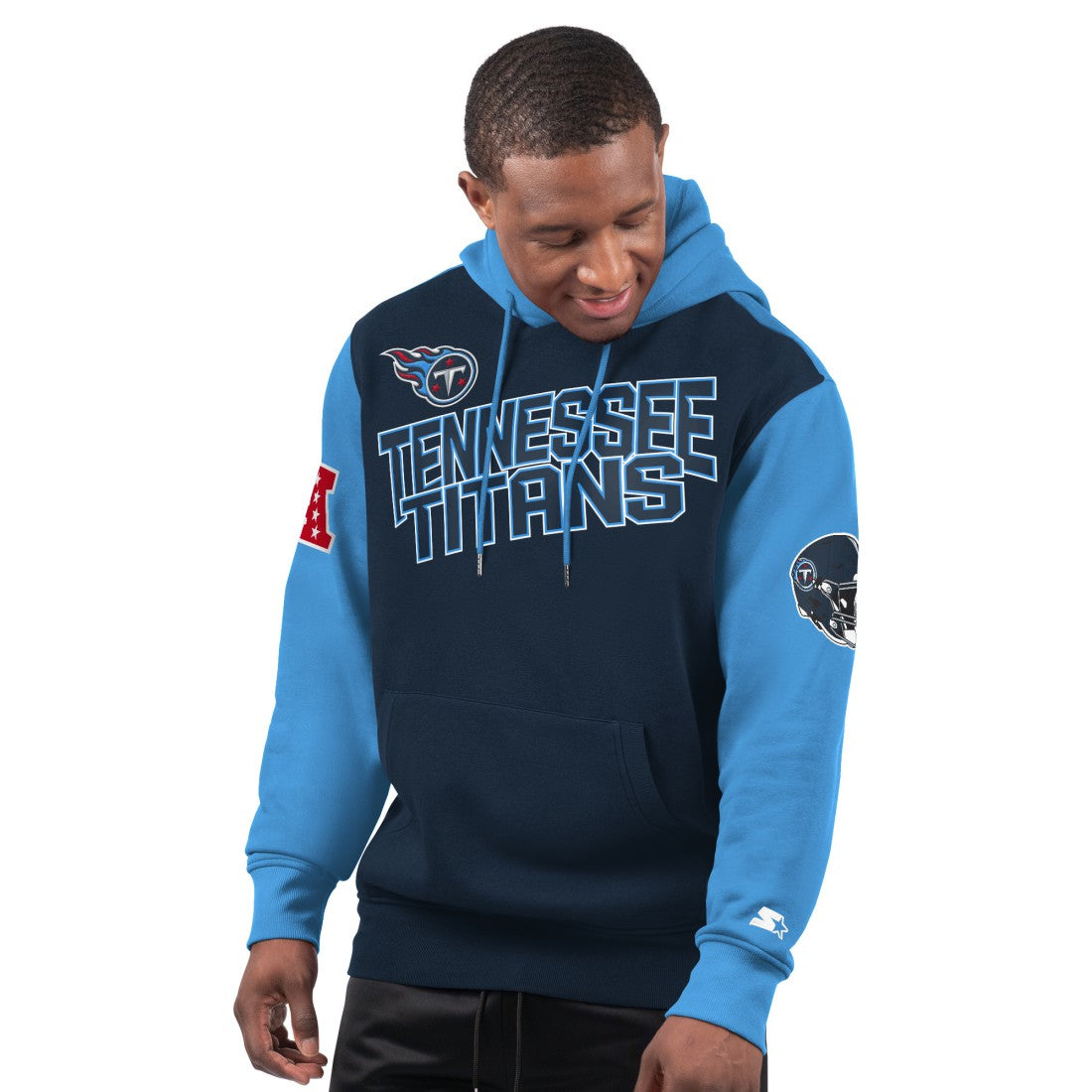 Tennessee Titans Starter Extreme Pullover Hoodie - Navy Hoodies
