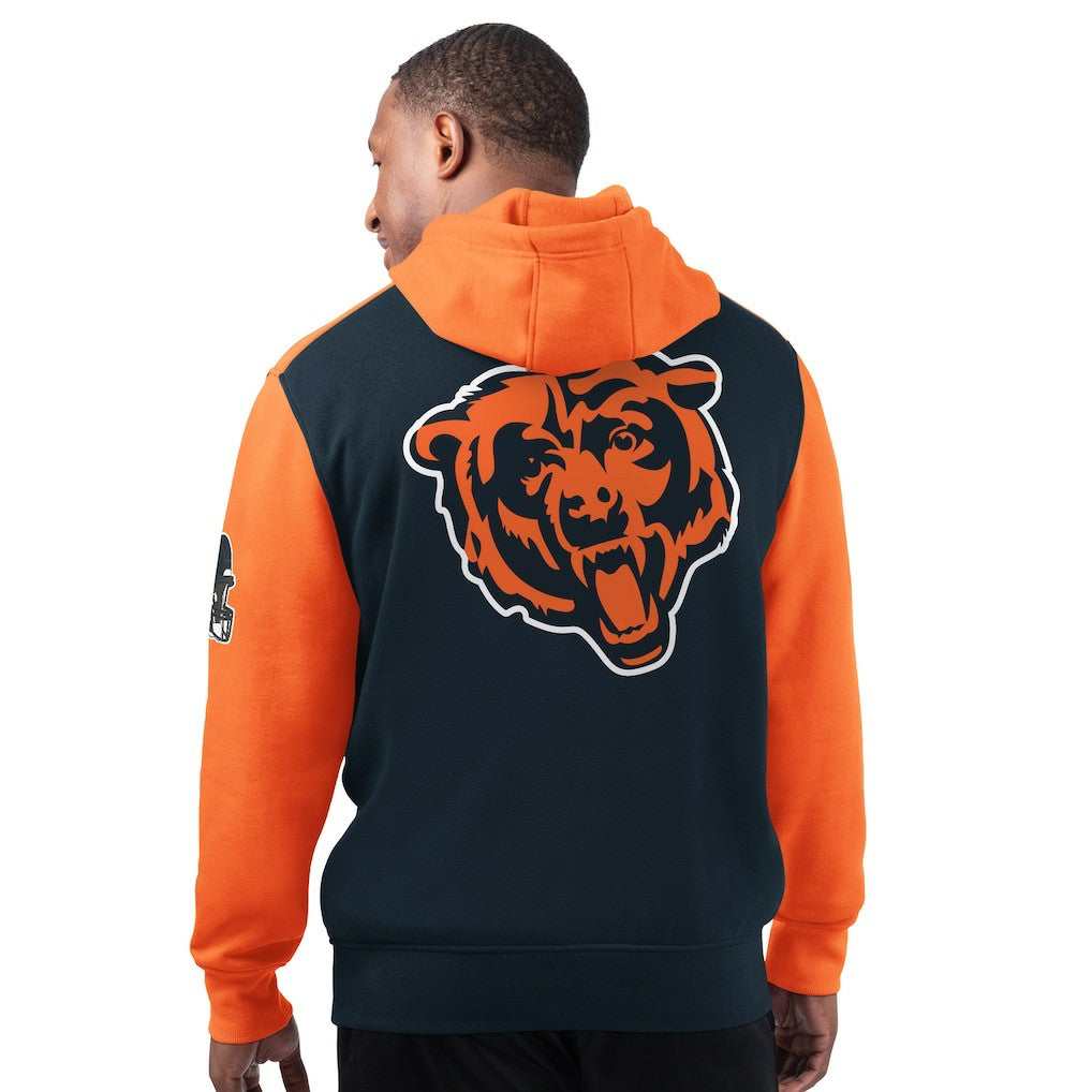 Chicago Bears Starter Extreme Pullover Hoodie - Navy Hoodies