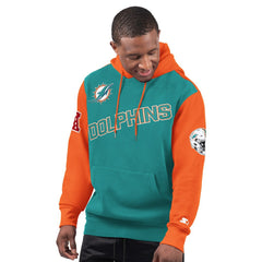Miami Dolphins Starter Extreme Pullover Hoodie - Aqua Hoodies