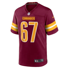 Nick Allegretti Washington Commanders Game Jersey - Burgundy Jerseys