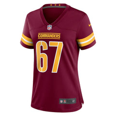 Nick Allegretti Washington Commanders Women's Game Jersey - Burgundy Jerseys