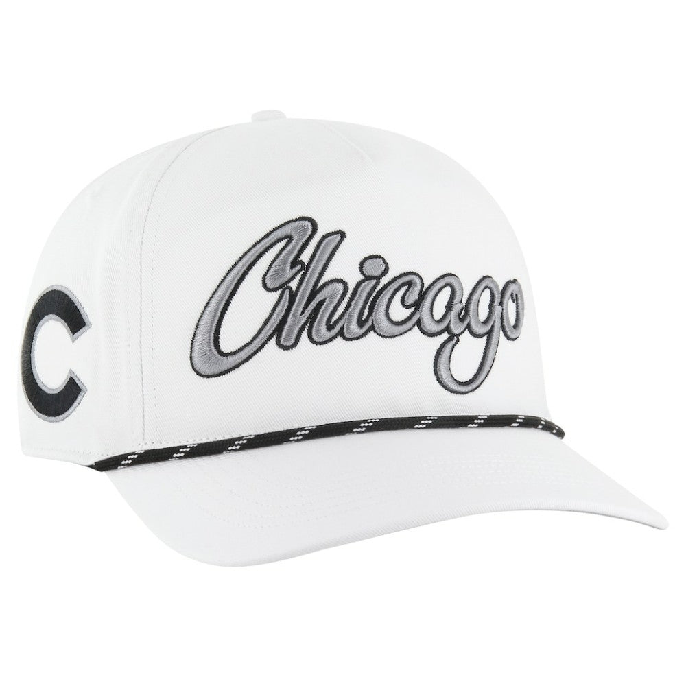 Chicago Cubs '47 Overhand Speckle Hitch Rope Adjustable Hat - White Hats