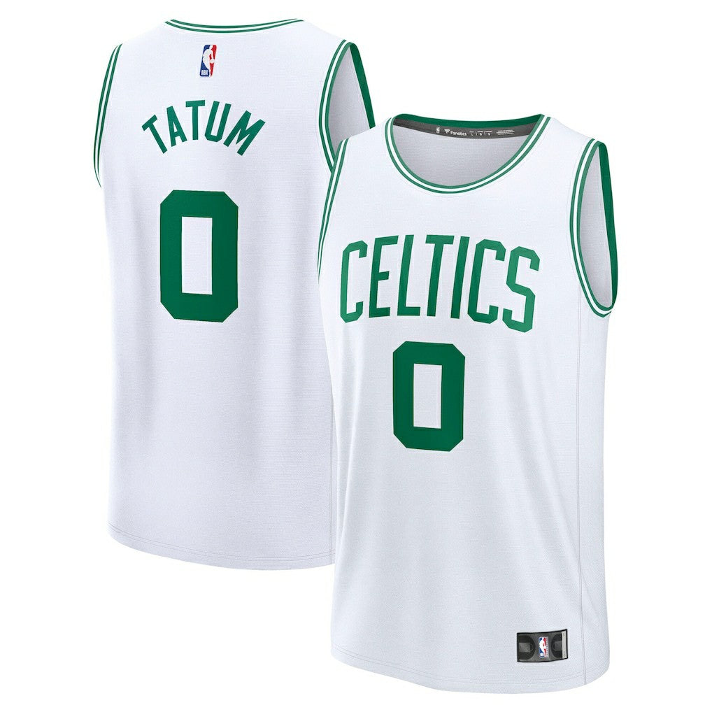 Jayson Tatum Boston Celtics Fast Break Replica Player Jersey Association Edition White - Fanatics