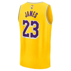 LeBron James Los Angeles Lakers Fast Break Replica Jersey Icon Edition Gold - Fanatics