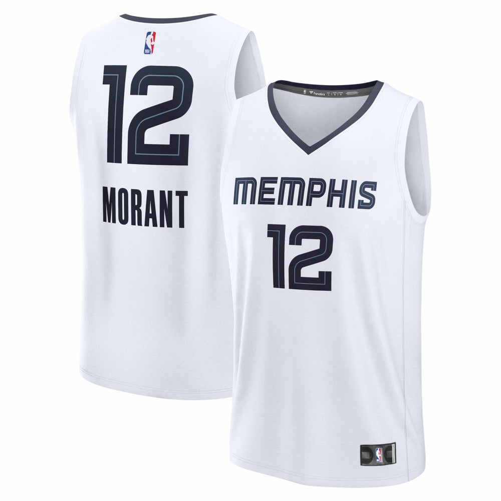 Ja Morant Memphis Grizzlies Fast Break Replica Player Jersey Association Edition White - Fanatics