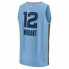 Ja Morant Memphis Grizzlies Fast Break Replica Player Jersey Statement Edition Light Blue - Fanatics