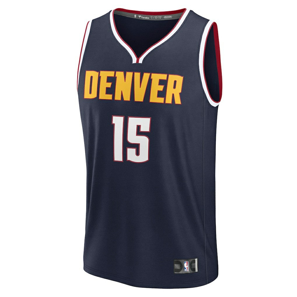 Nikola Jokic Denver Nuggets Fast Break Replica Player Jersey Icon Edition Navy - Fanatics