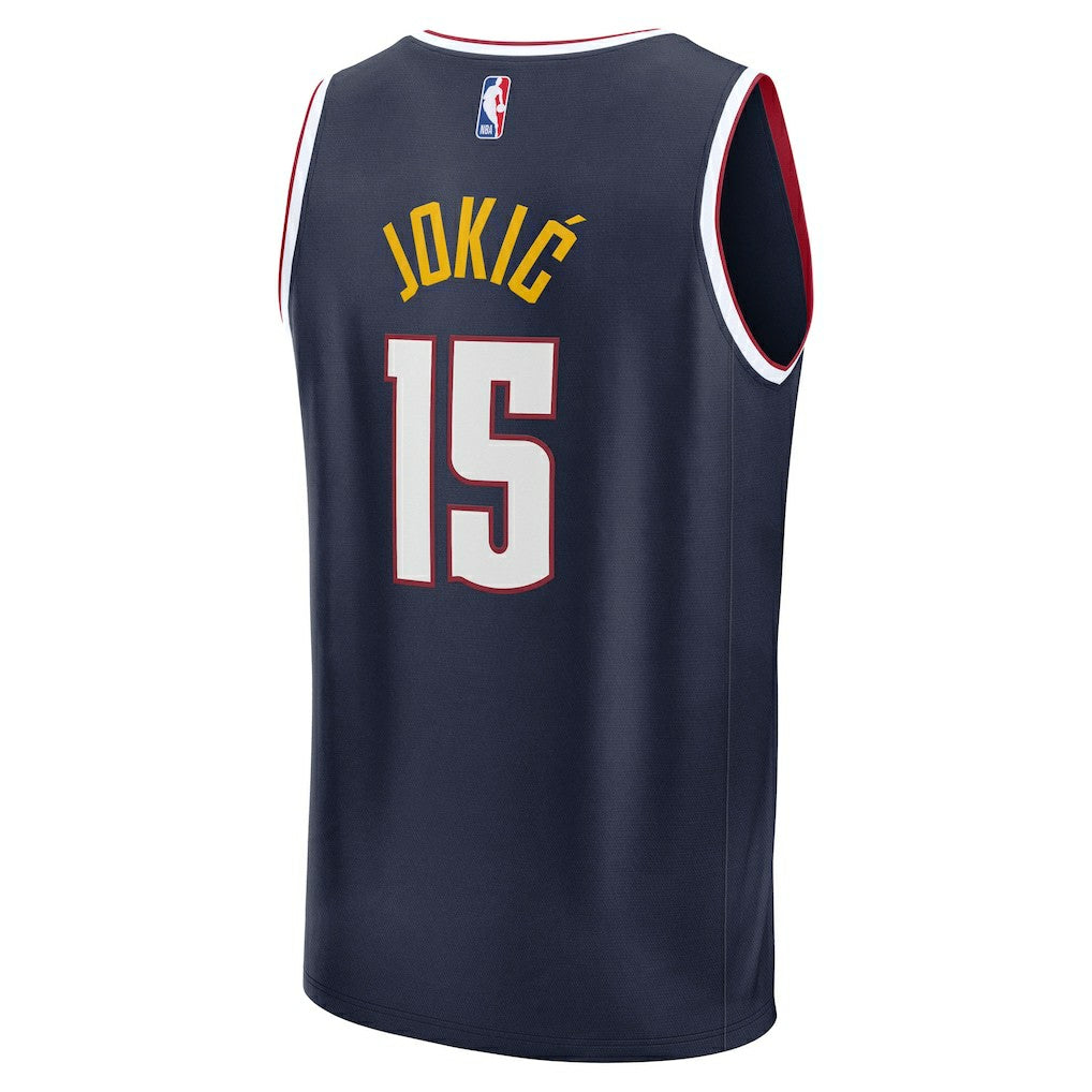 Nikola Jokic Denver Nuggets Youth Fast Break Replica Player Jersey Icon Editi- Navy - Fanatics