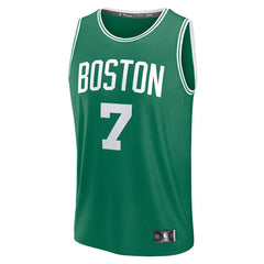 Jaylen Brown Boston Celtics Fast Break Replica Player Jersey Icon Edition Kelly Green - Fanatics