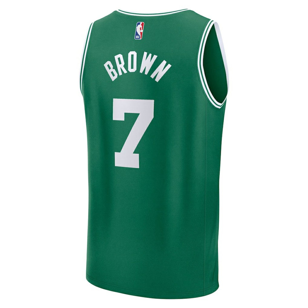 Jaylen Brown Boston Celtics Fast Break Replica Player Jersey Icon Edition Kelly Green - Fanatics