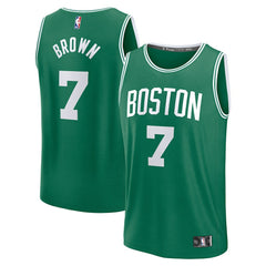 Jaylen Brown Boston Celtics Youth Fast Break Replica Player Jersey Icon Edition Kelly Green - Fanatics