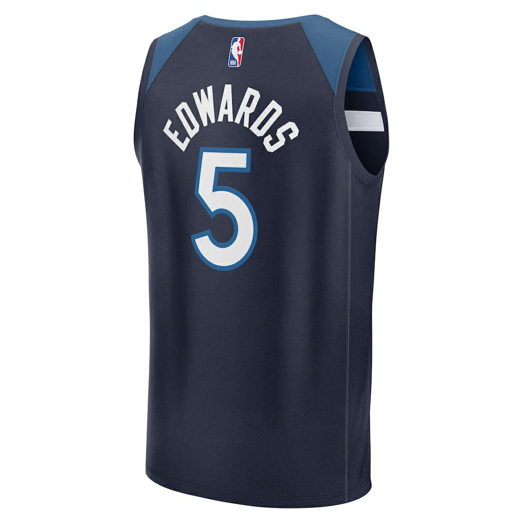 Anthony Edwards Minnesota Timberwolves Fast Break Replica Player Jersey Icon Edition Navy - Fanatics outlet