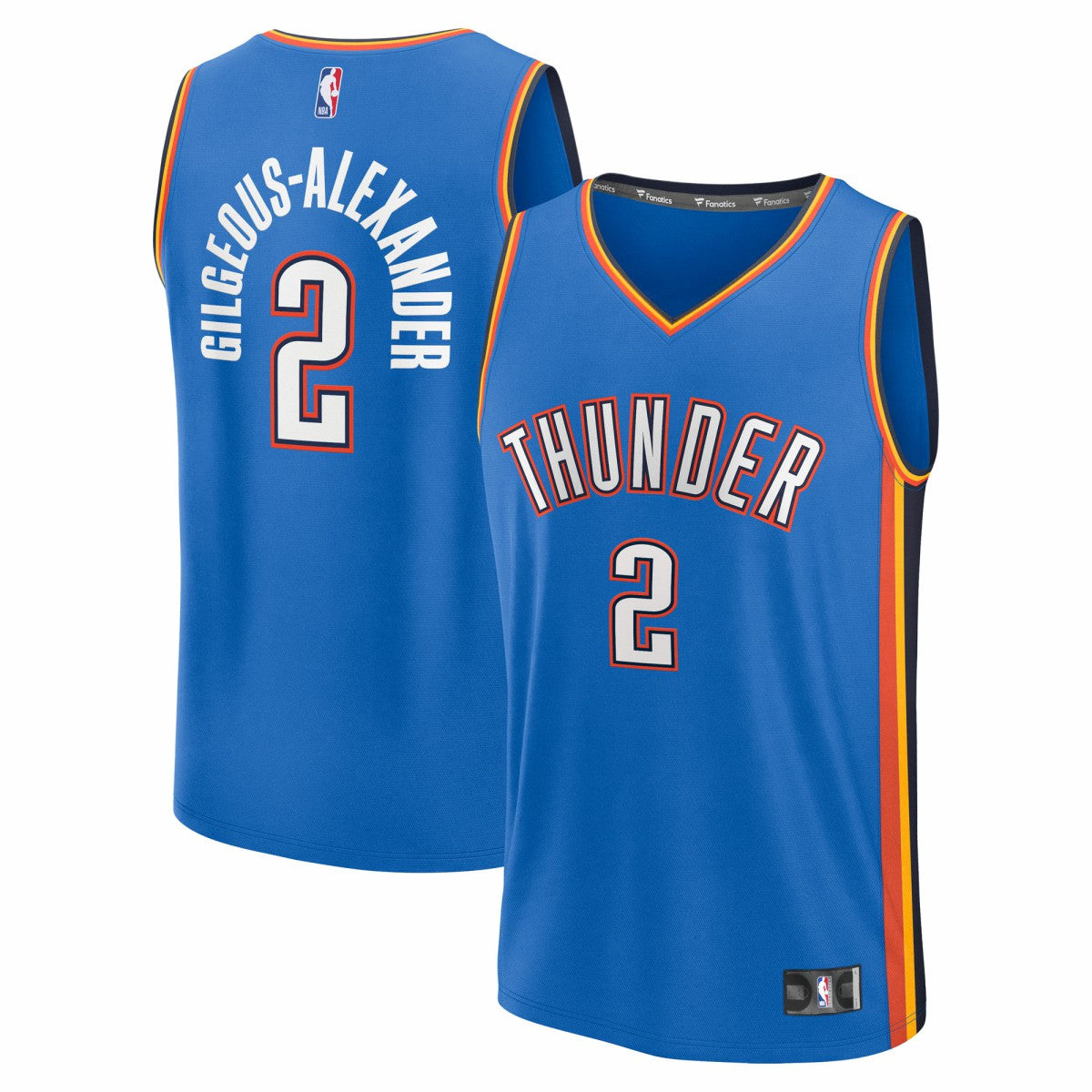 Shai Gilgeous-Alexander Oklahoma City Thunder Fast Break Replica Player Jersey Icon Edition Blue - Fanatics outlet