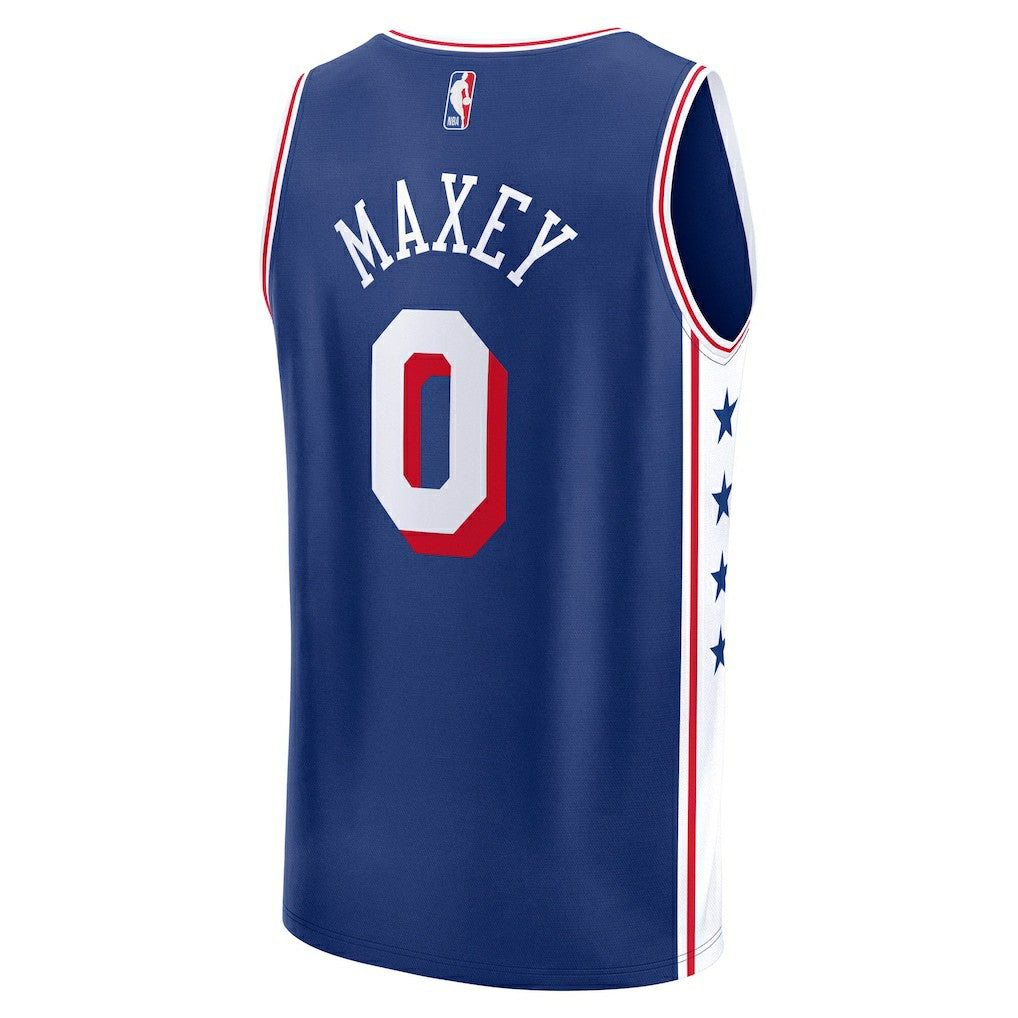 Tyrese Maxey Philadelphia 76ers Fast Break Replica Player Jersey Icon Edition Royal - Fanatics