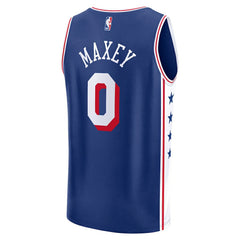 Tyrese Maxey Philadelphia 76ers Fast Break Replica Player Jersey Icon Edition Royal - Fanatics