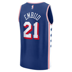 Joel Embiid Philadelphia 76ers Youth Fast Break Replica Player Jersey Icon Edition Royal - Fanatics