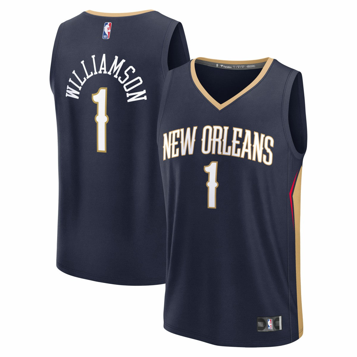 Zion Williamson New Orleans Pelicans Fast Break Replica Player Jersey Icon Edition Navy - Fanatics