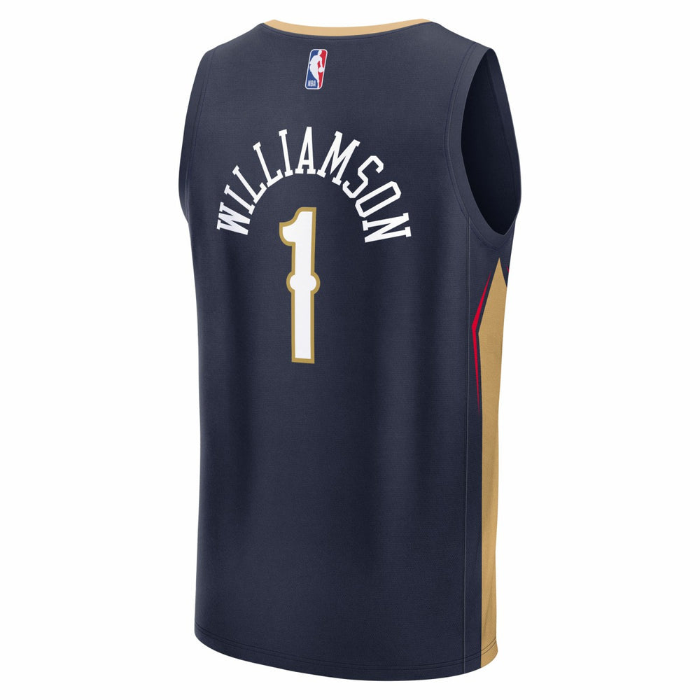 Zion Williamson New Orleans Pelicans Fast Break Replica Player Jersey Icon Edition Navy - Fanatics
