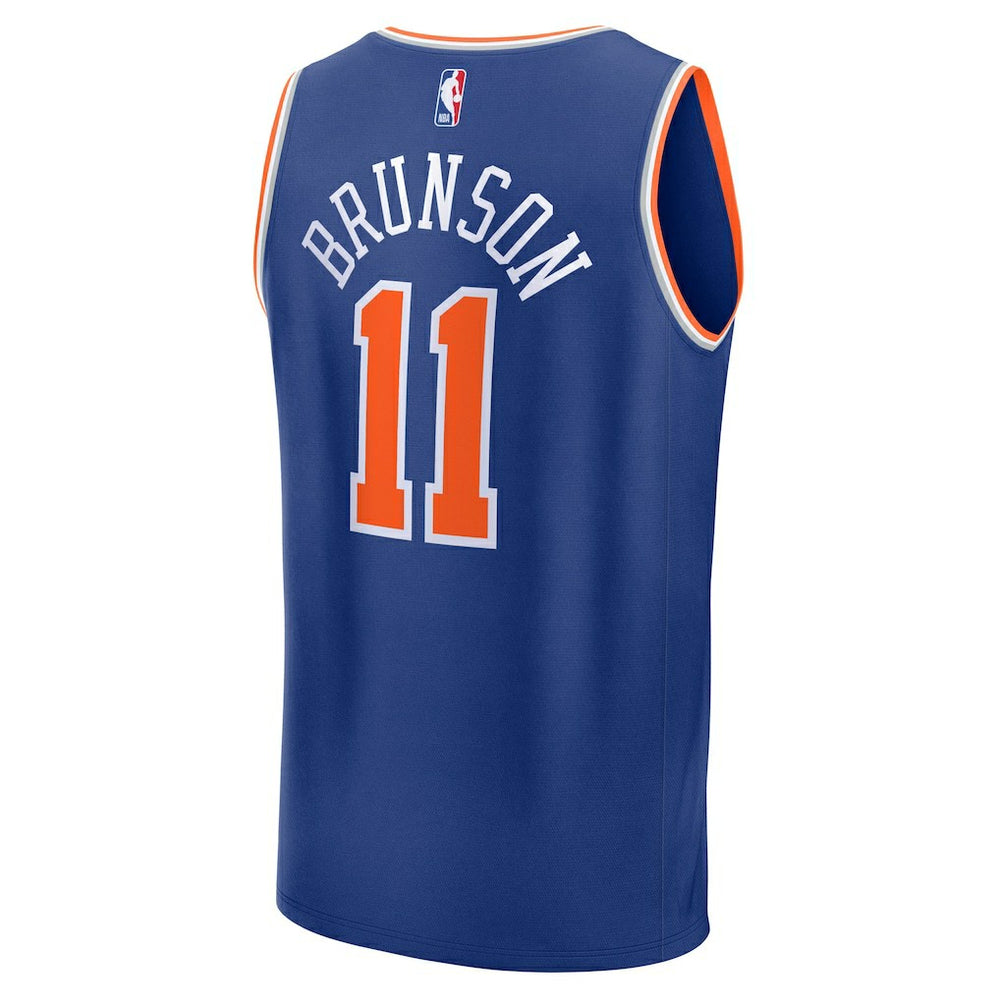 Jalen Brunson New York Knicks Fast Break Replica Player Jersey Icon Edition Blue - Fanatics