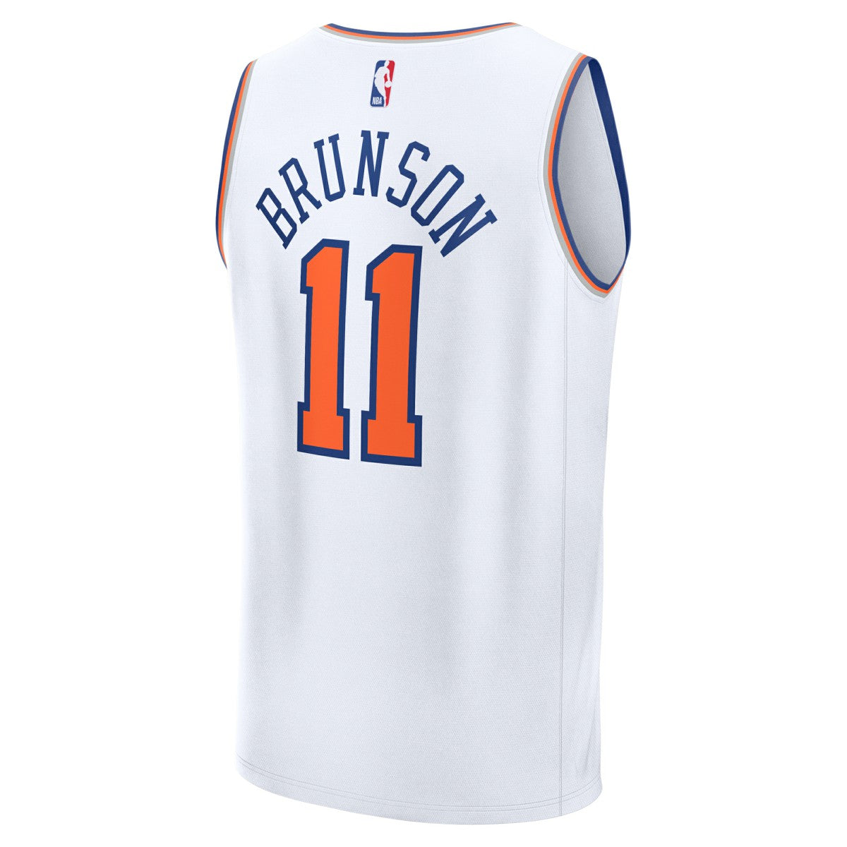 Jalen Brunson New York Knicks Fast Break Replica Player Jersey Association Edition White - Fanatics