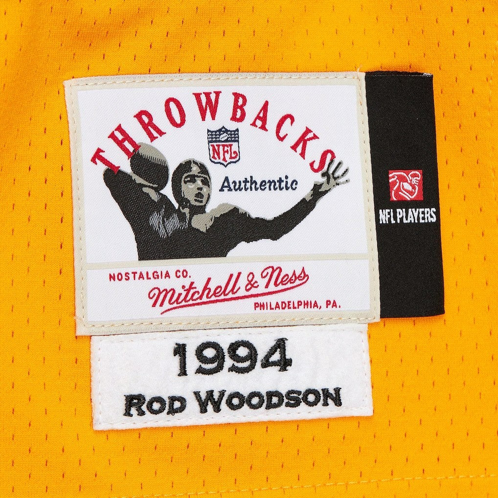 Rod Woodson Pittsburgh Steelers 1994 Authentic Throwback Retired Player Jersey - Gold Jerseys