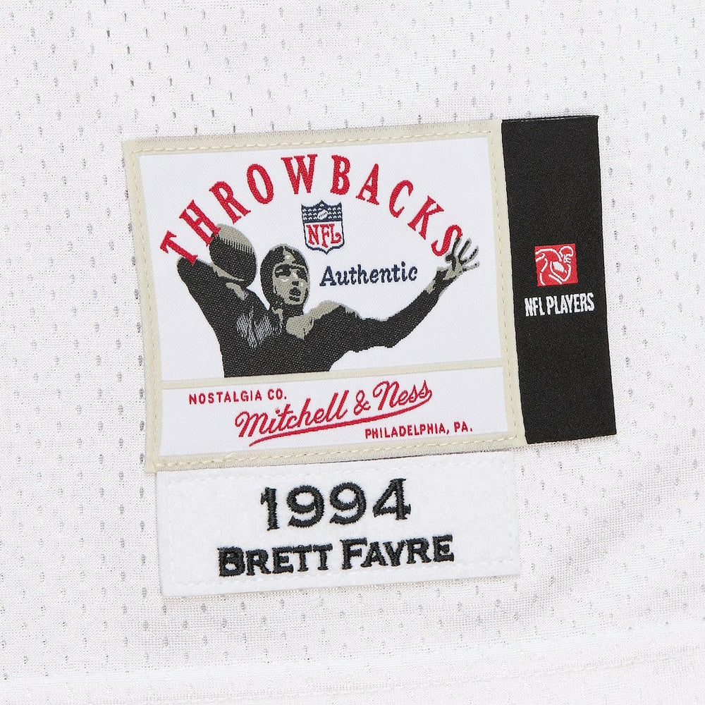 Brett Favre Green Bay Packers 1994 Authentic Throwback Retired Player Jersey - White Jerseys