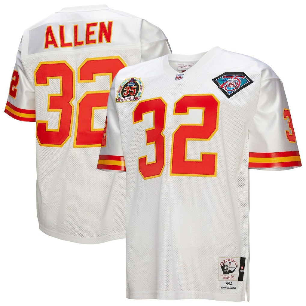 Marcus Allen Kansas City Chiefs 1994 Authentic Throwback Retired Player Jersey - White Jerseys