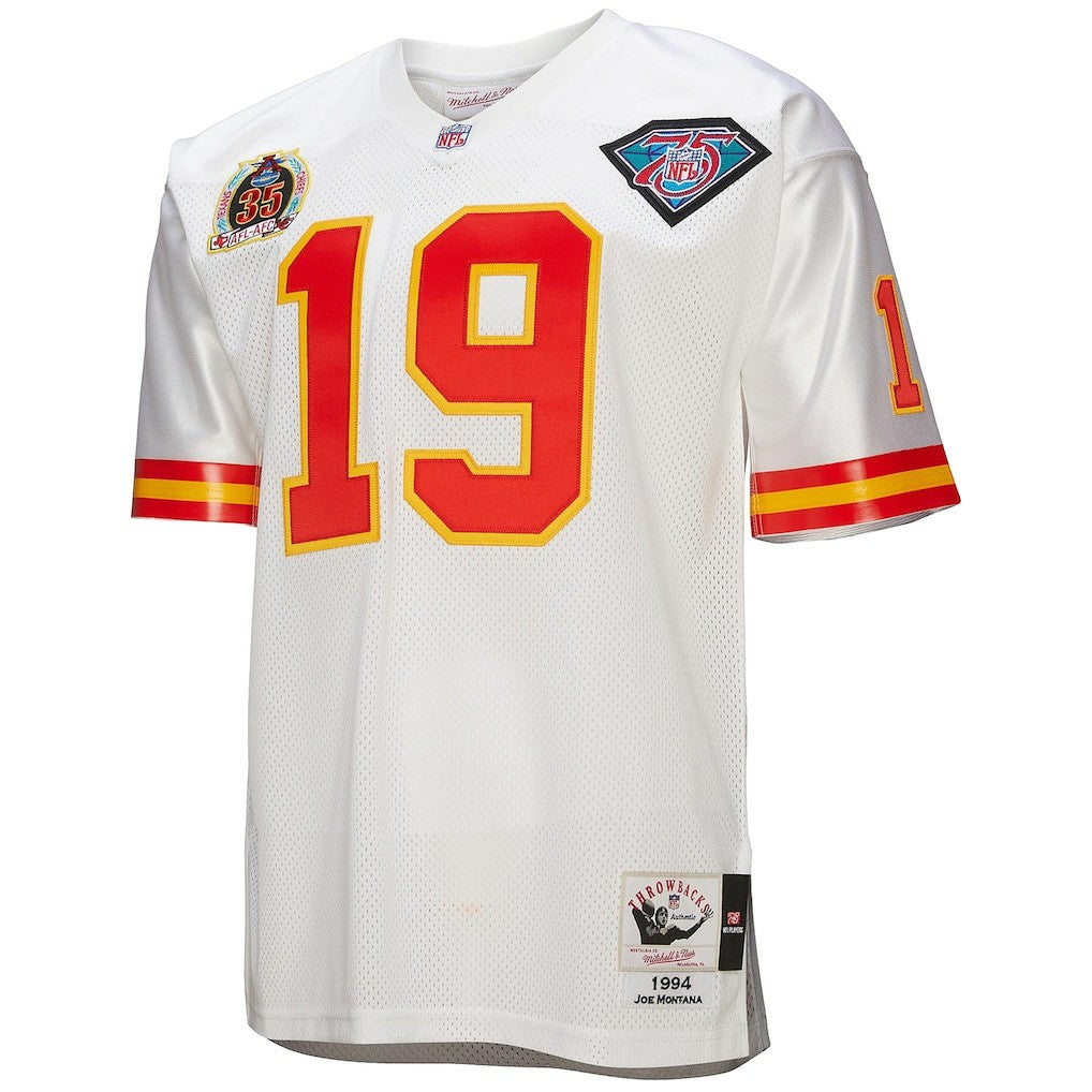 Joe Montana Kansas City Chiefs 1994 Authentic Throwback Retired Player Jersey - White Jerseys