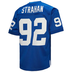 Michael Strahan New York Giants 1994 Authentic Throwback Retired Player Jersey - Royal Jerseys
