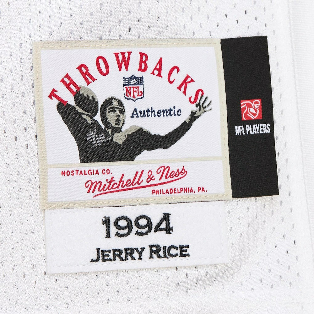 Jerry Rice San Francisco 49ers 1994 Authentic Throwback Retired Player Jersey - White Jerseys