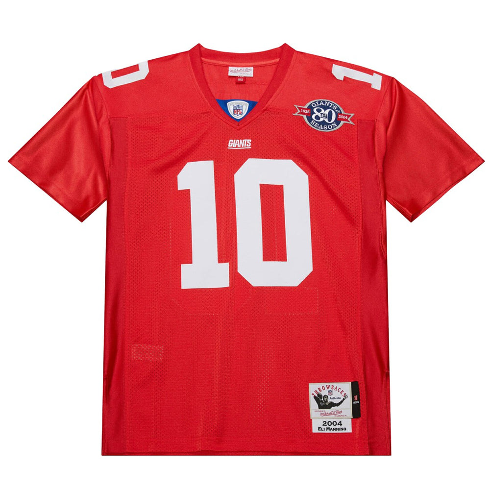 Eli Manning New York Giants 2004 Authentic Throwback Retired Player Jersey - Red Jerseys