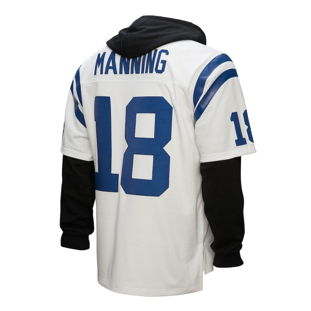 Peyton Manning Indianapolis Colts Player Name & Number Hoodie Legacy Jersey - White Jerseys
