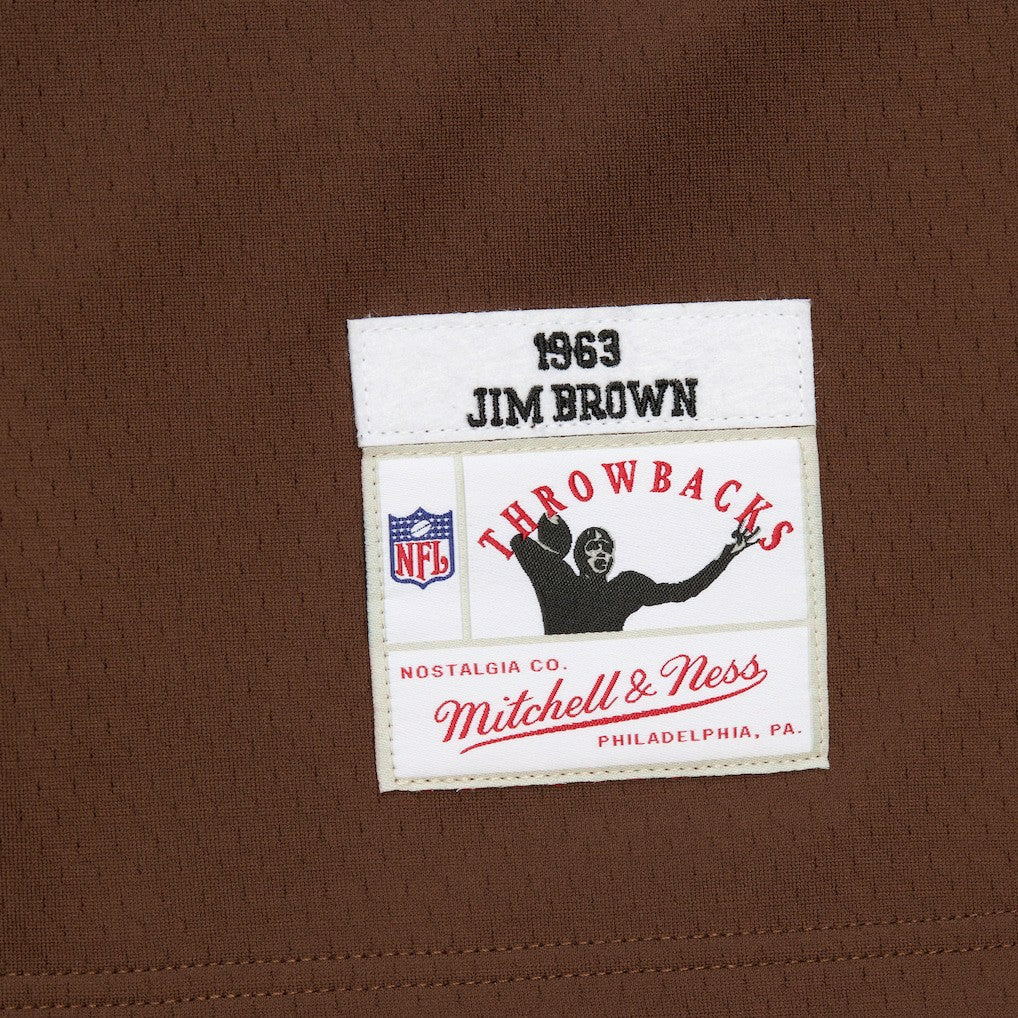 Jim Brown Cleveland Browns Player Name & Number Hoodie Legacy Jersey - Brown Jerseys