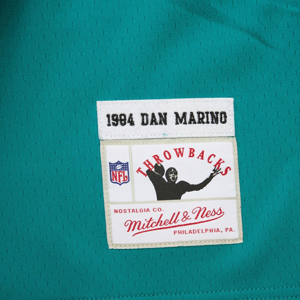 Dan Marino Miami Dolphins Player Name & Number Hoodie Legacy Jersey - Aqua Jerseys