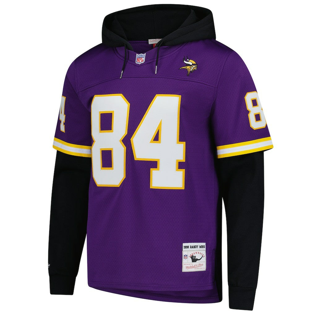 Randy Moss Minnesota Vikings Player Name & Number Hoodie Legacy Jersey - Purple Jerseys