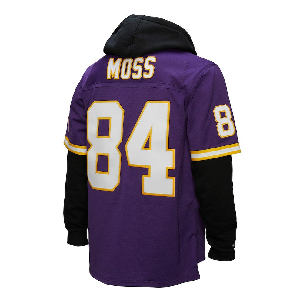 Randy Moss Minnesota Vikings Player Name & Number Hoodie Legacy Jersey - Purple Jerseys