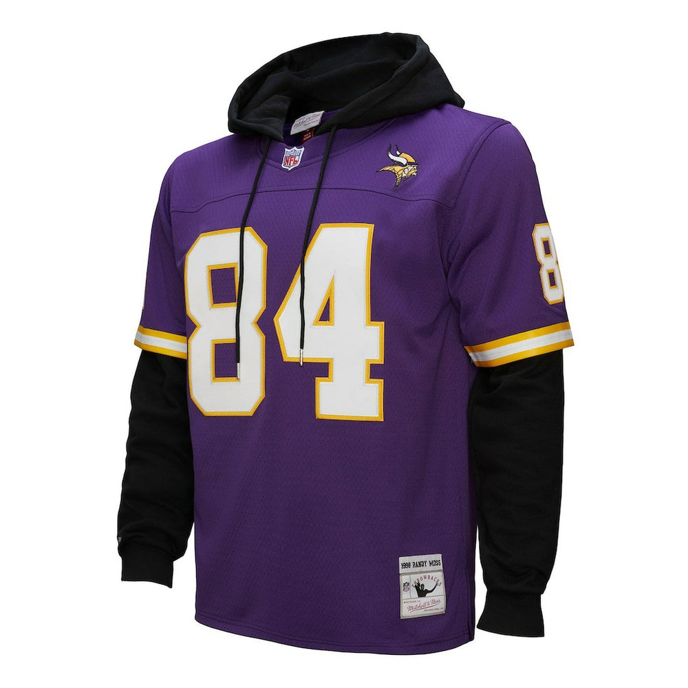 Randy Moss Minnesota Vikings Player Name & Number Hoodie Legacy Jersey - Purple Jerseys