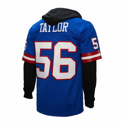 Lawrence Taylor New York Giants Player Name & Number Hoodie Legacy Jersey - Royal Jerseys