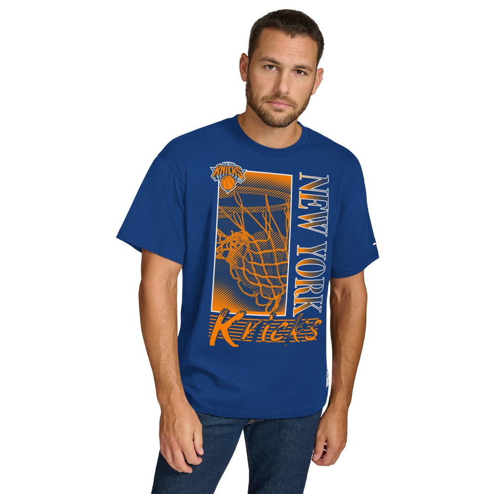 New York Knicks Tommy Jeans Noah Swish T-Shirt Blue