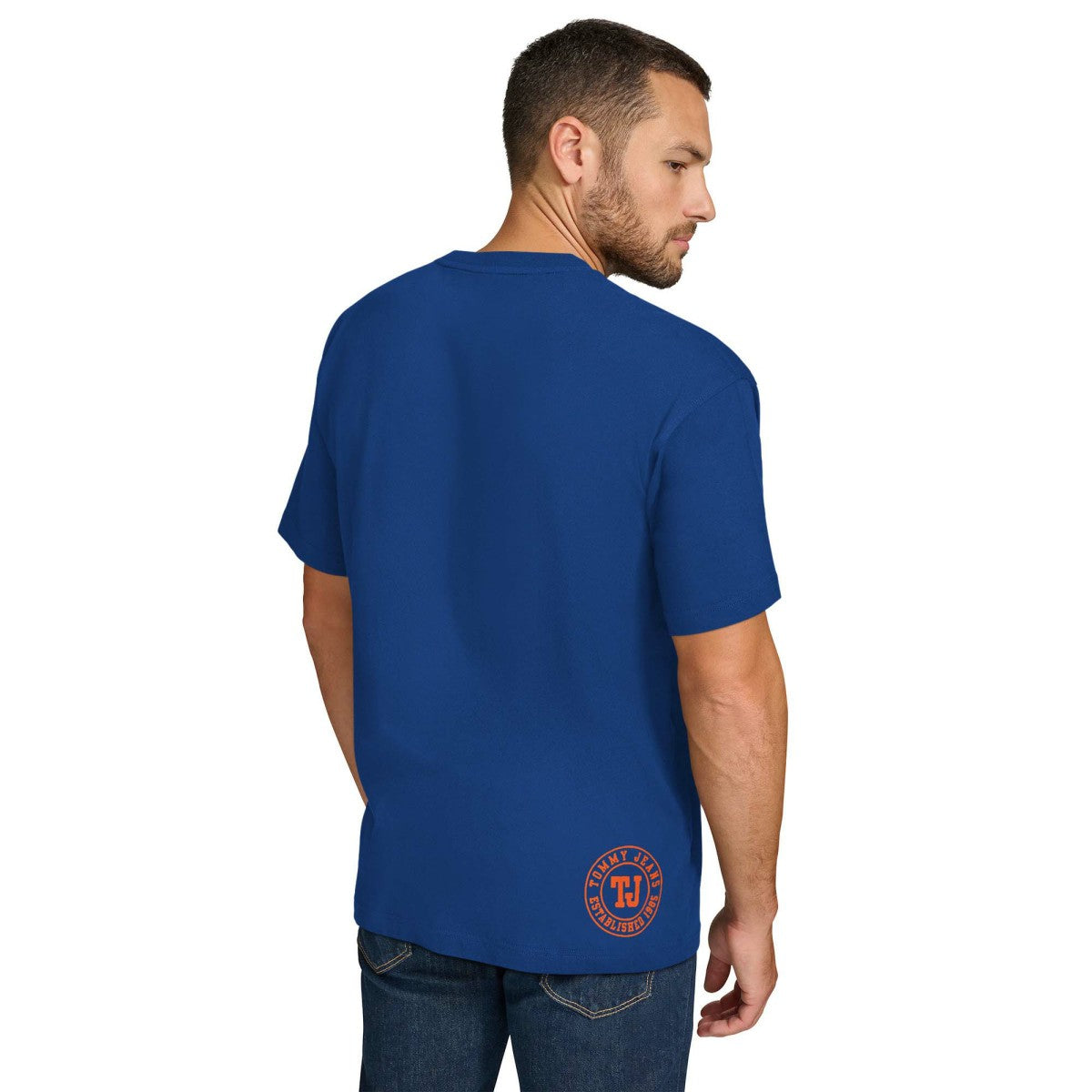 New York Knicks Tommy Jeans Noah Swish T-Shirt Blue