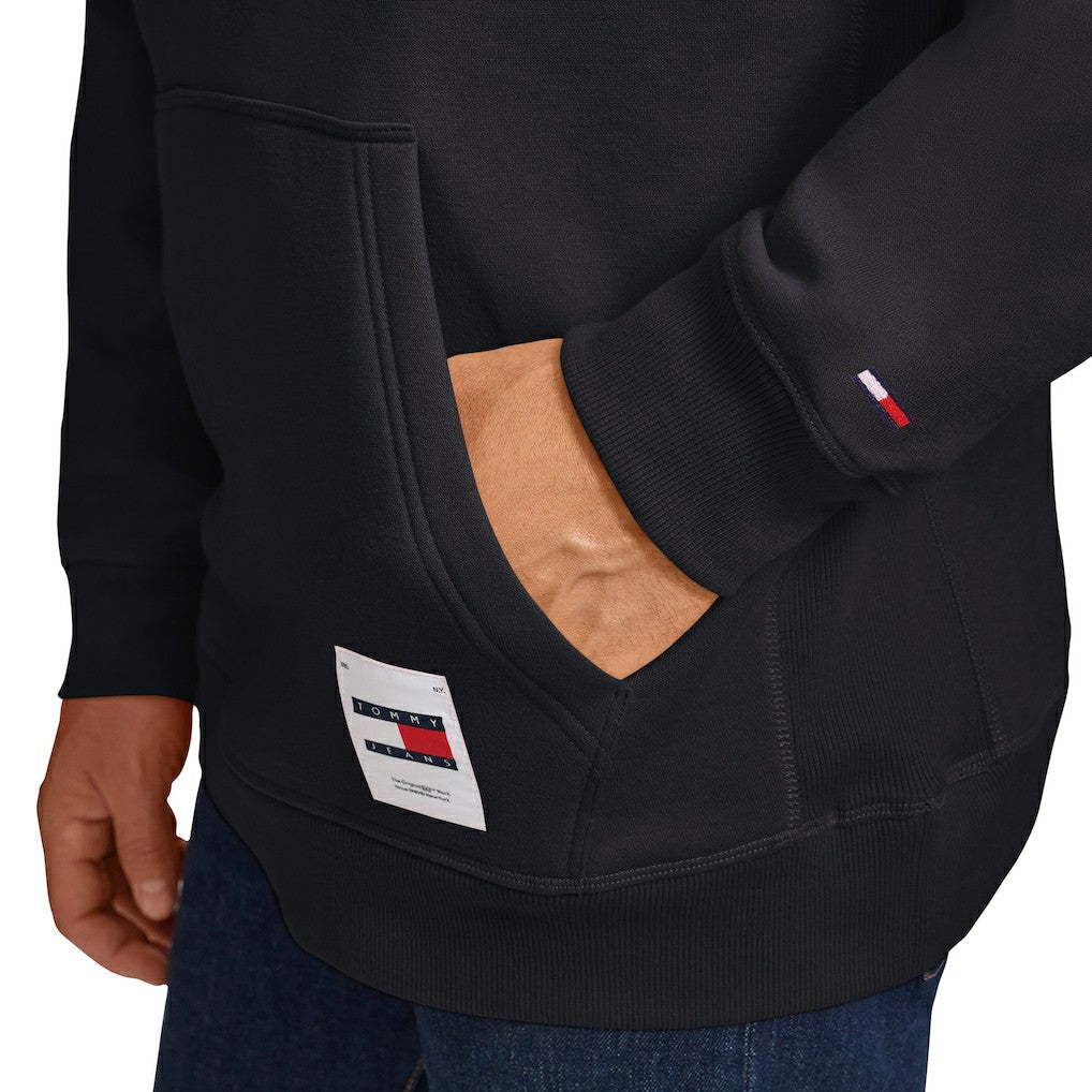 Brooklyn Nets Tommy Jeans Sebastian Pullover Hoodie Black outlet