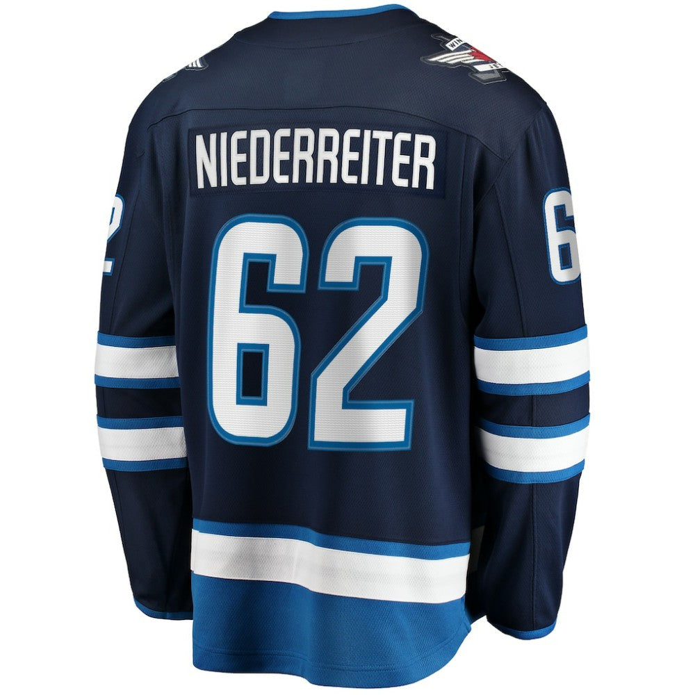 Nino Niederreiter Winnipeg Jets Fanatics Home Premier Breakaway Player Jersey - Navy | US 201452154