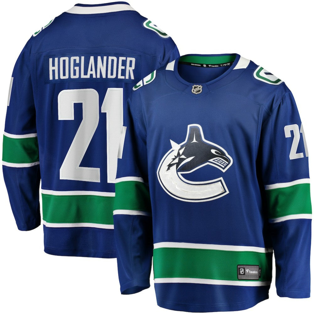 Nils Hoglander Vancouver Canucks Fanatics Home Premier Breakaway Player Jersey - Blue | US 201452162