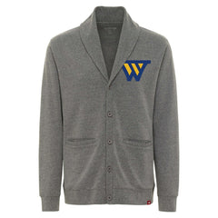 Golden State Warriors Sportiqe Unisex Henshaw Long Sleeve Full-Button Cardigan Sweater Heather Gray
